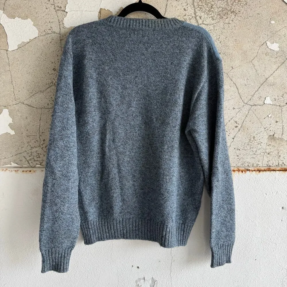 Vtg Jantzen Sweater Colorblock Geometric Wool Blend Pullover Mens M USA Made 80s